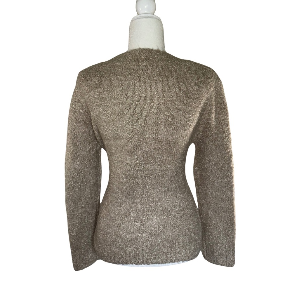 Elie Tahari Woolblend Textured Knit Sweater NWT Size XS Petite - Picture 2 of 5